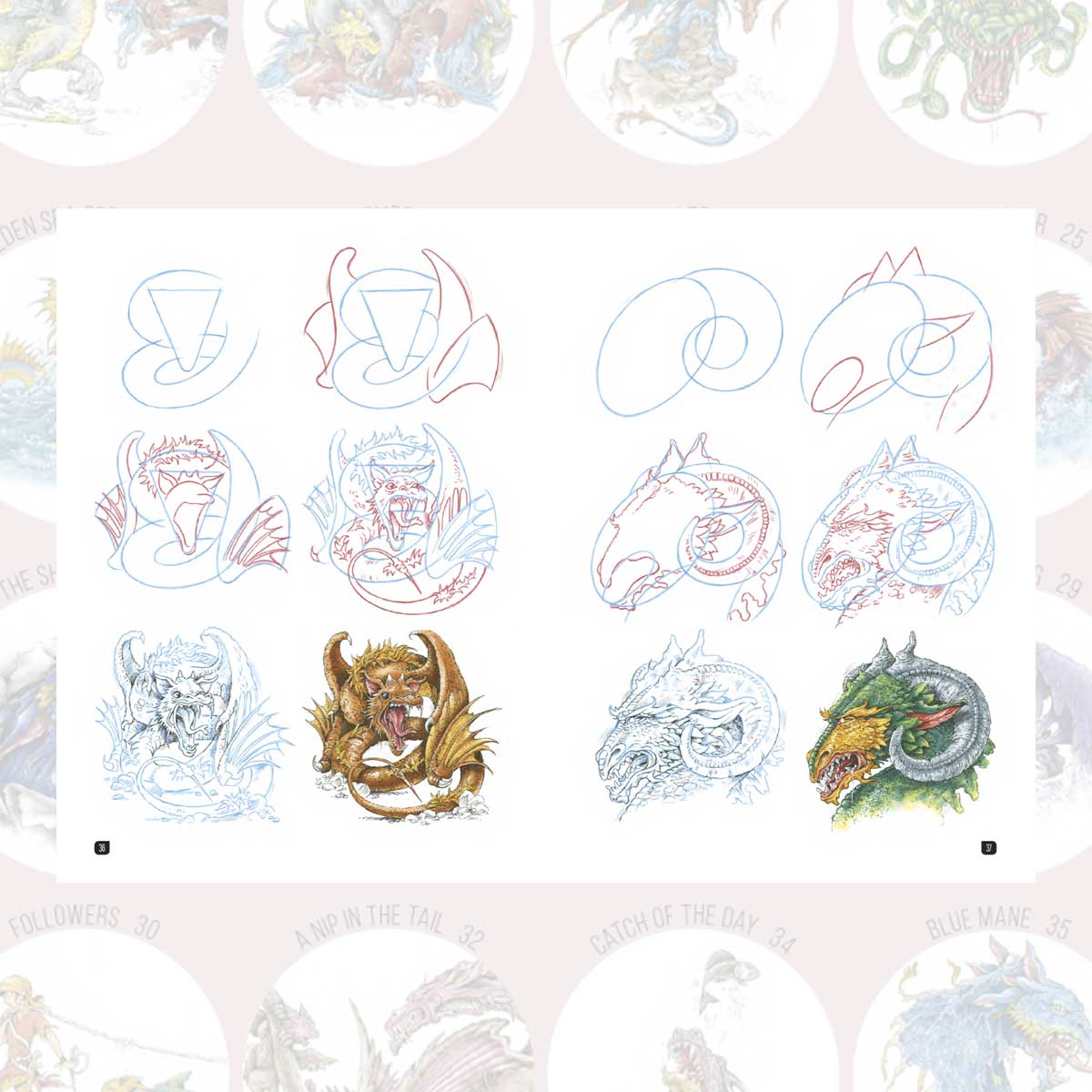 Draw 100: Dragons tegnebok drager steg for steg