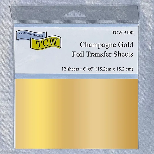 The Crafters Workshop TCW9100 Champagne Gold folieark 12-pk