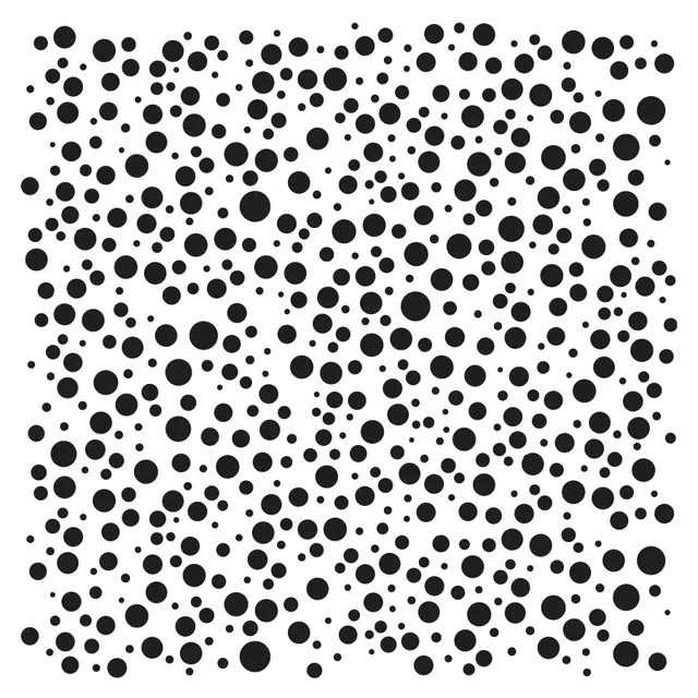 The Crafters Workshop TCW975 Random Bubbles sjablong 6x6 bobler