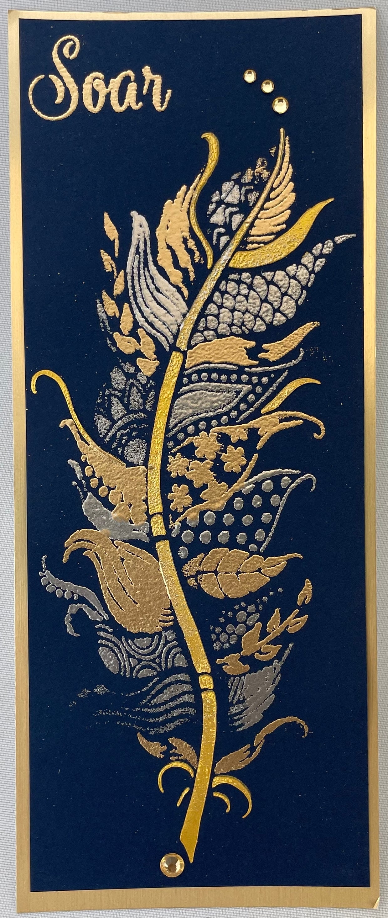 The Crafters Workshop TCW6022 Joy Feather sjablong slimline lagdelt