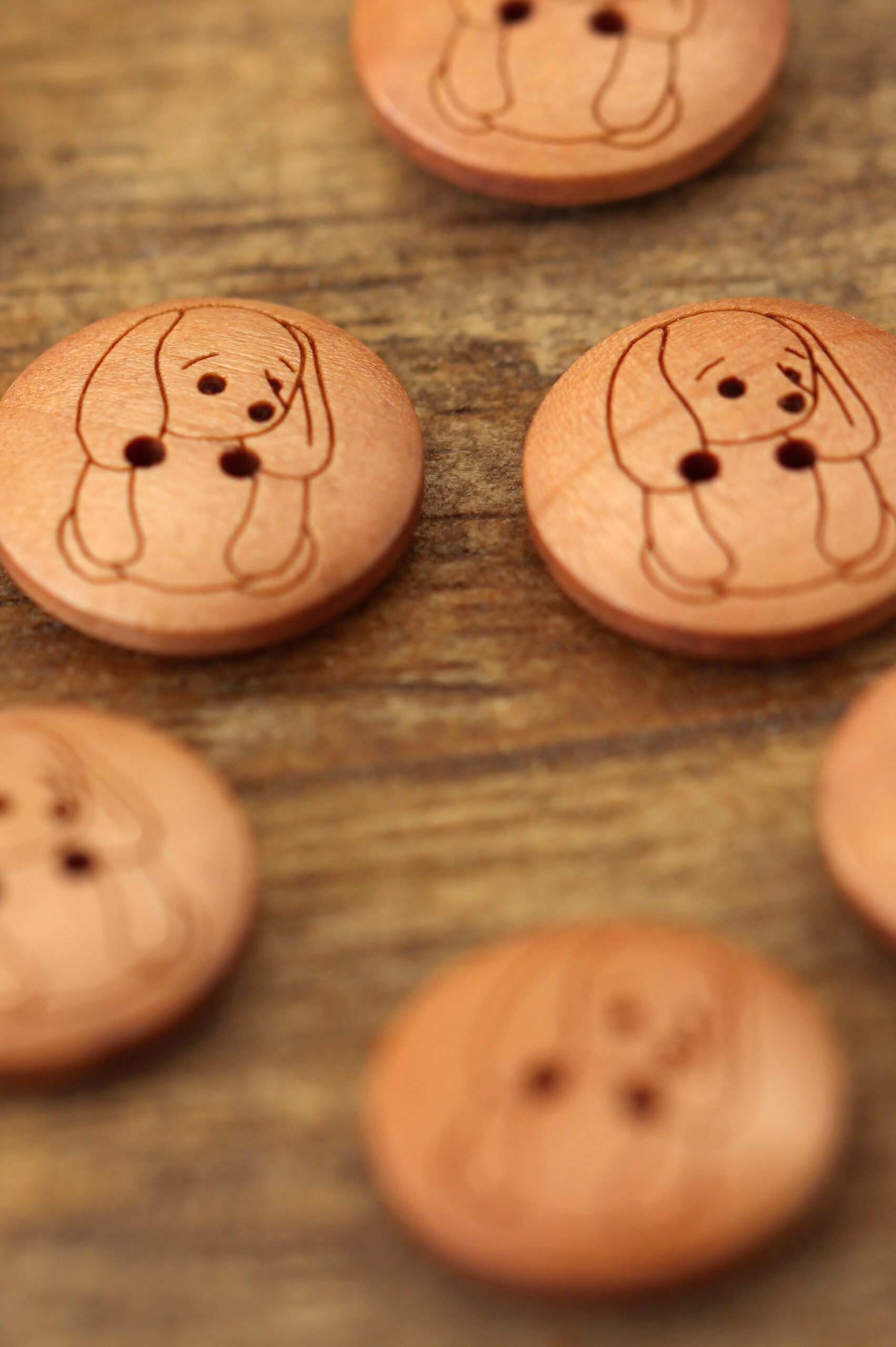Go Handmade Bunny knapper 17 mm 165 stk