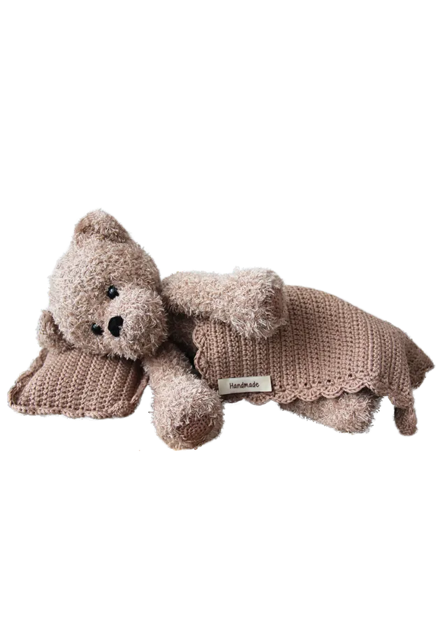 Go Handmade Teddy Basse bamse hekleoppskrift