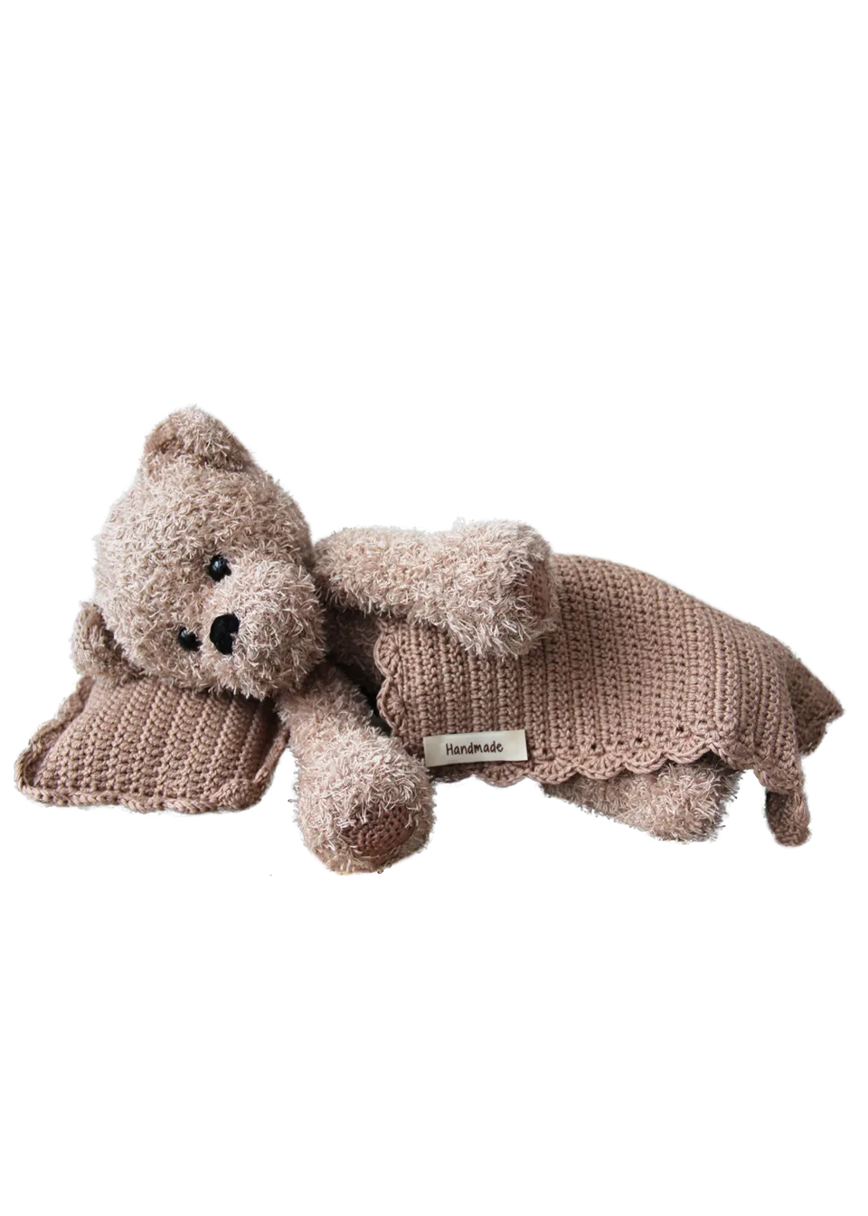 Go Handmade Teddy Basse hekleoppskrift 37 cm sett