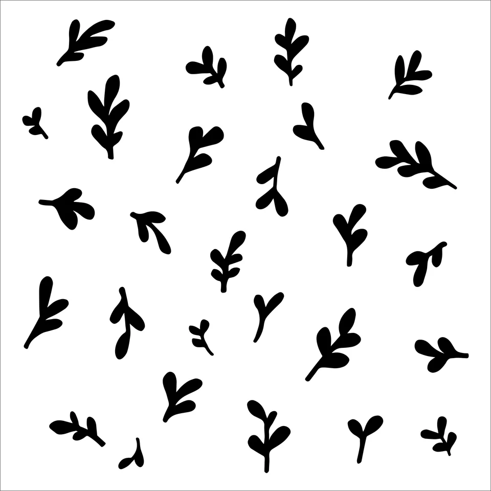 The Crafters Workshop TCW965 Barberry Buds sjablong 6x6 blomst