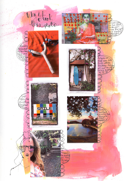 Jane Davenport Journal de Voyage Workshop nettkurs reisedagbok