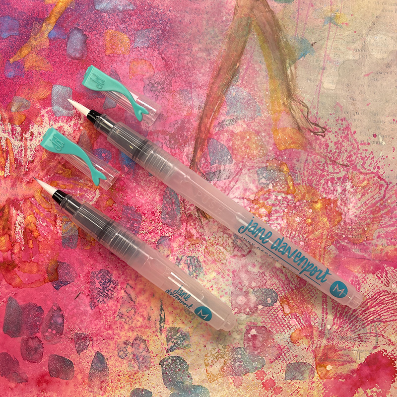 Jane Davenport Inky Depths WaterBrush vannpensel mini
