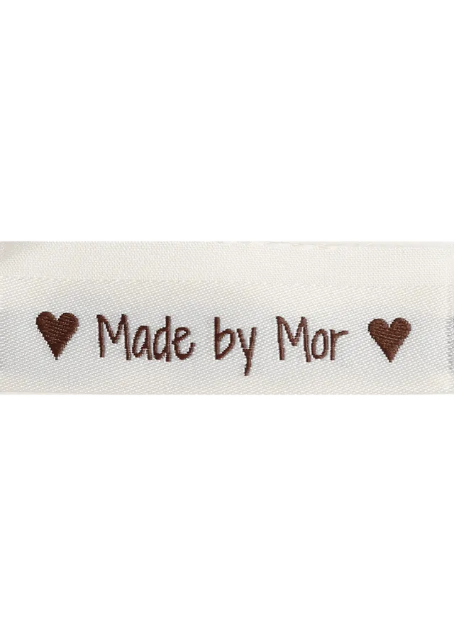 Go Handmade merkelapper Made by Mor 50 mm 10 stk vevd