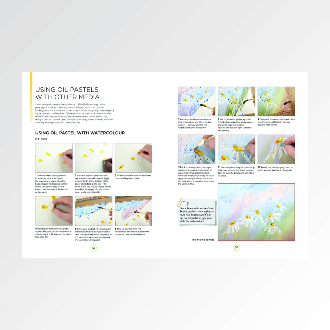 KEM Oil Pastels bok beginner guide oljepastell