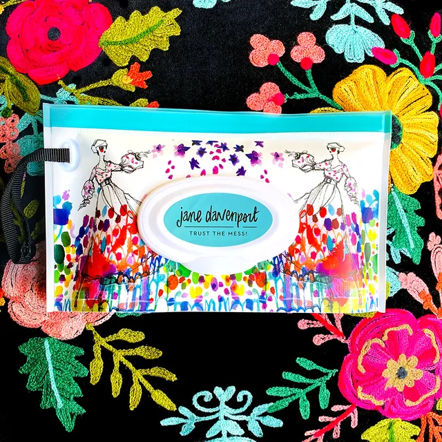 Jane Davenport Art Clutch mappe til våtservietter