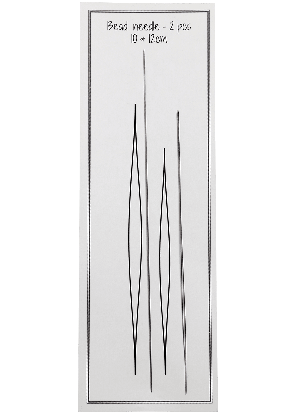 Go Handmade Bead Needles perlenåler 10+12 cm 2 stk