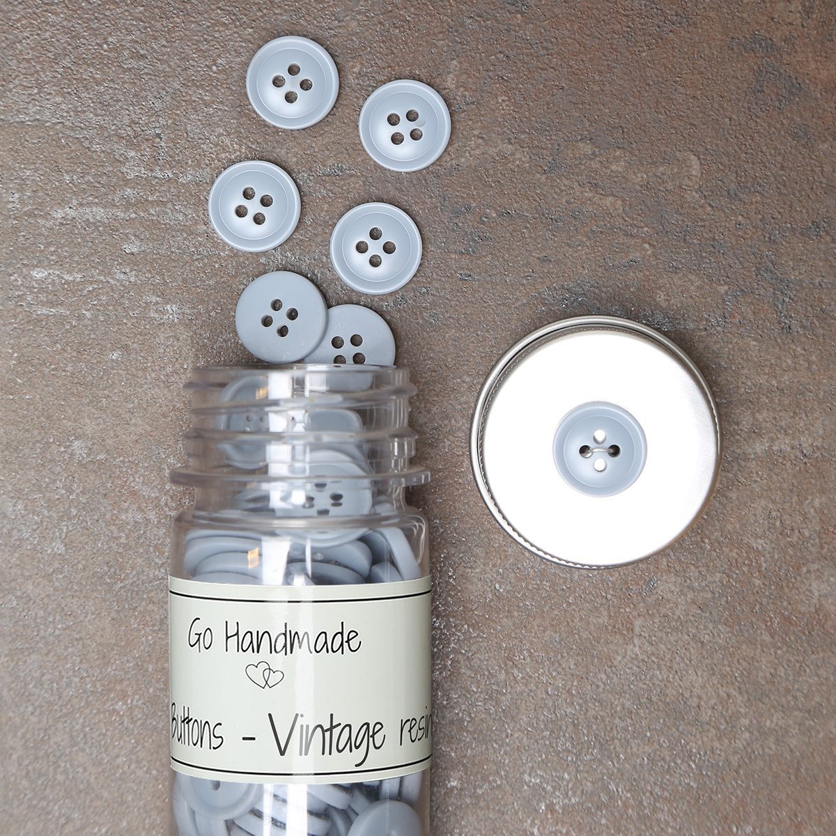 Go Handmade Vintage Resin knapper 18 mm 165 stk