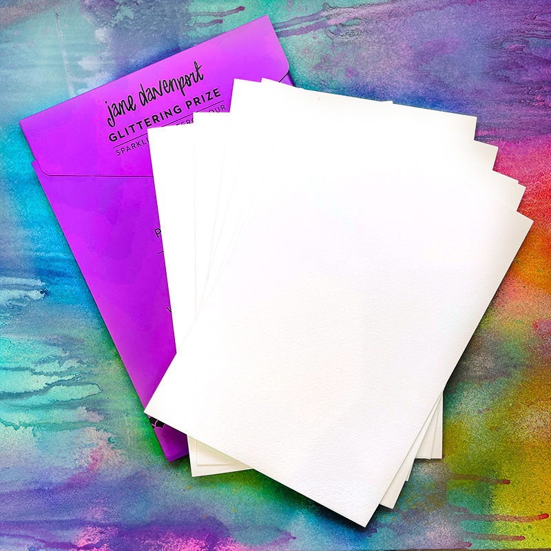 Jane Davenport Glittering Prize akvarellpapir skimmer pakke