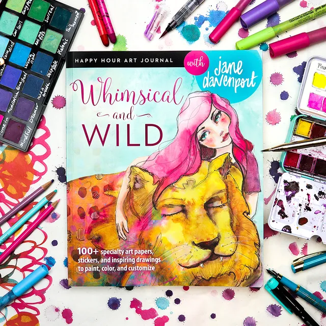 Jane Davenport Whimsical Wild malebok happy girls dyr