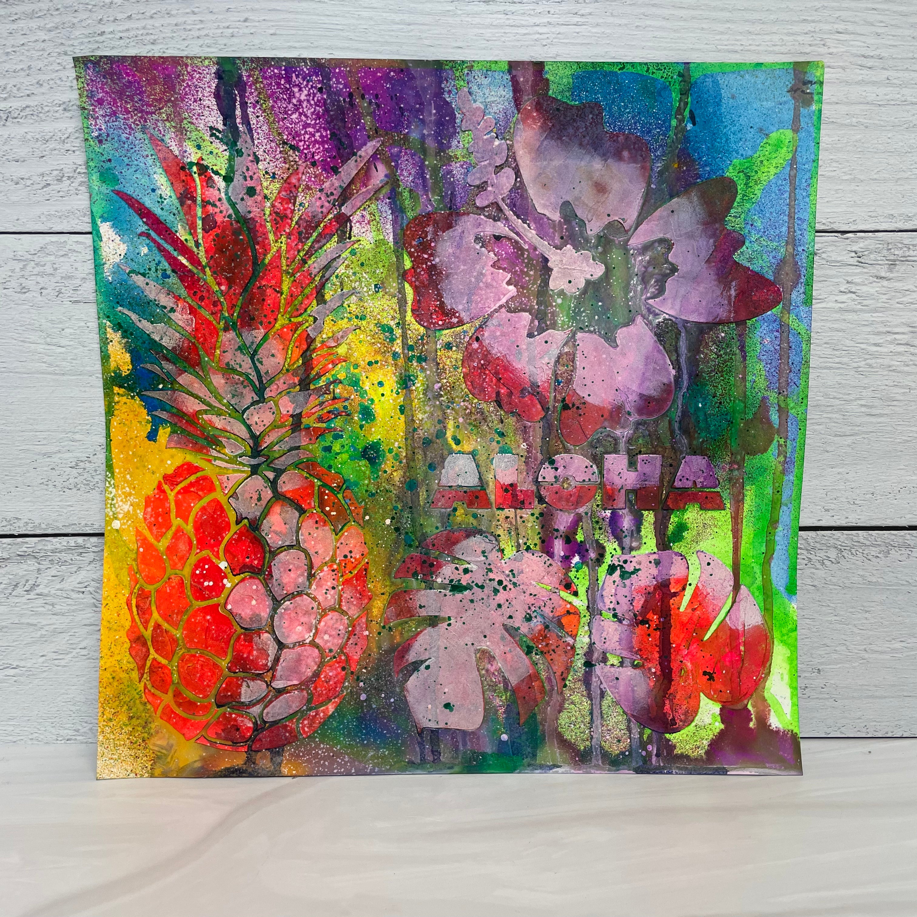 The Crafters Workshop TCW740 Aloha sjablong tekst 6x6
