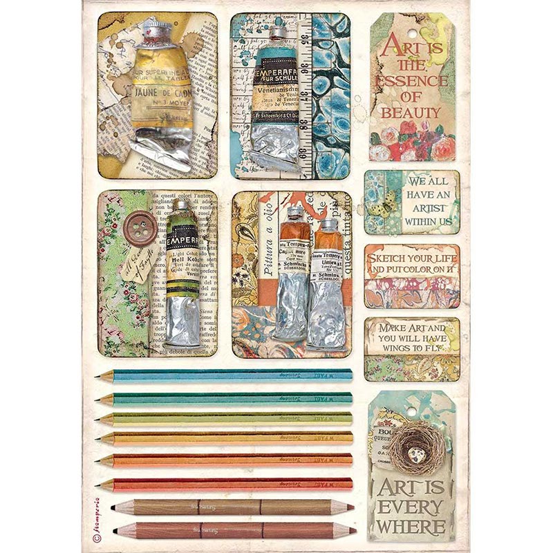Jane Davenport Celestial rispapir decopage og journal