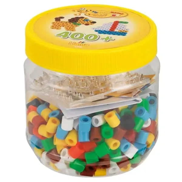 Hama Maxi perlesett gul boks 400 perler 10 mm
