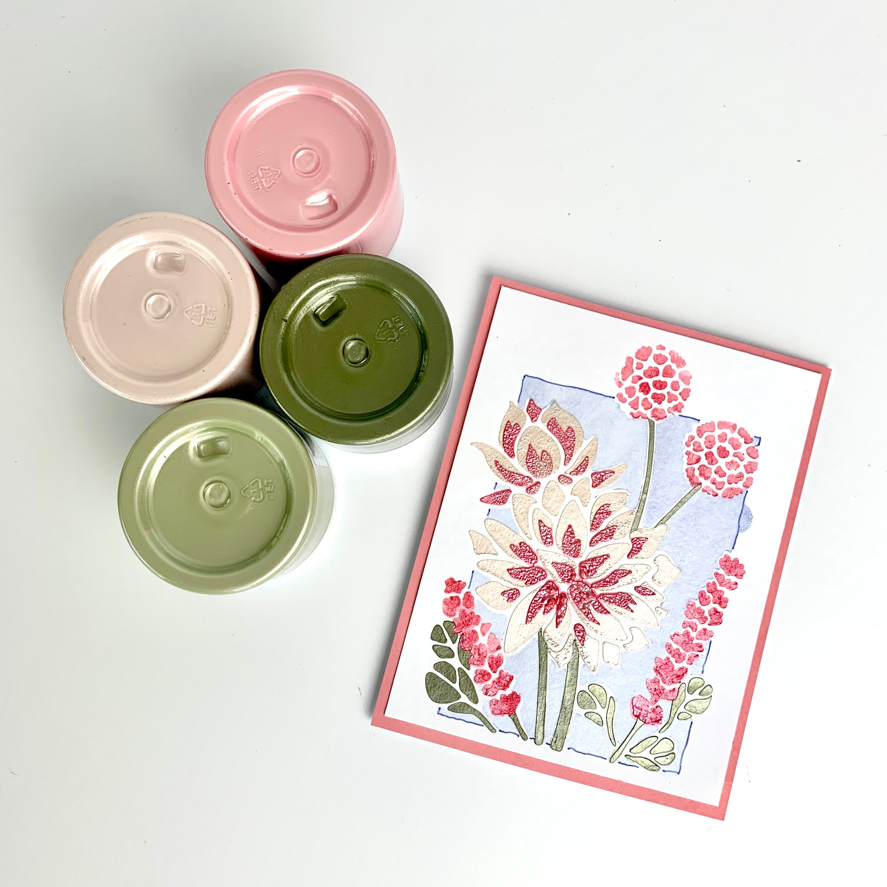 The Crafters Workshop TCW6065 Lotus Bouquet sjablong A2 lagdelt