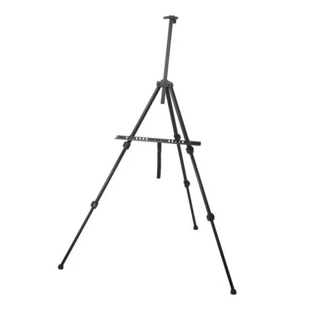 KEM feltstaffeli aluminium sort 165 cm teleskop