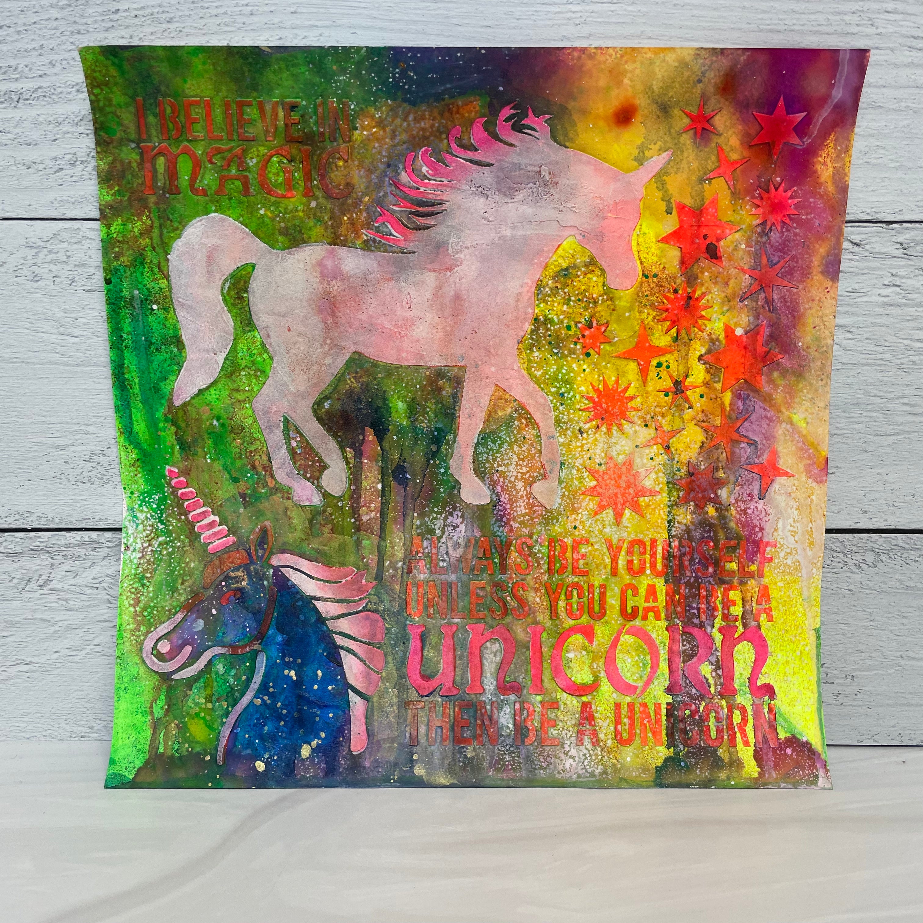 The Crafters Workshop TCW738 sjablong Unicorn 6x6 enhjørning