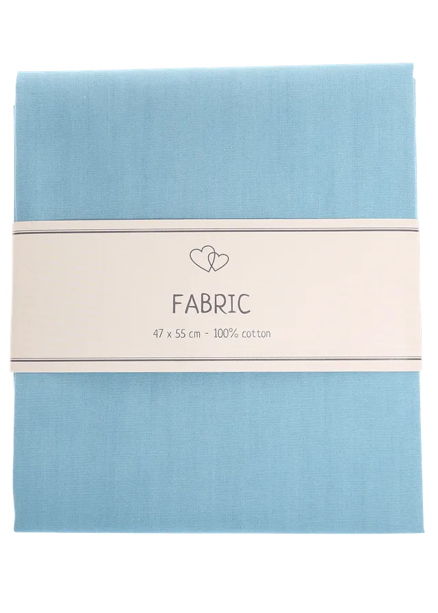 Go Handmade Cotton bomullsstoff medium blue 47x55 cm bomull