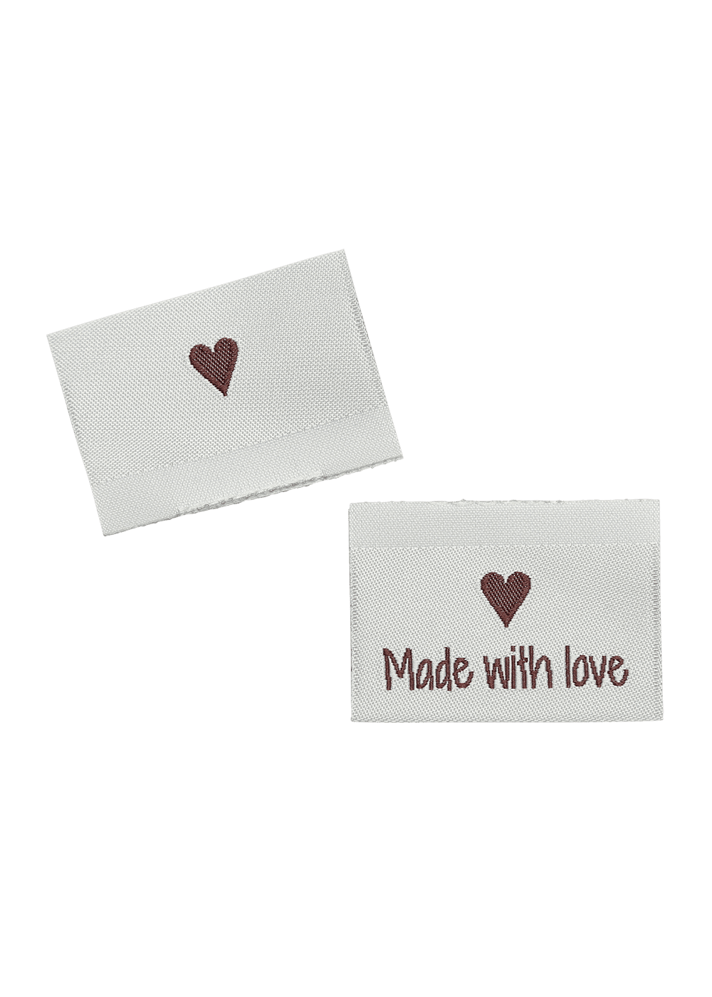 Go Handmade Made with love merkelapper 10 stk lyseblå