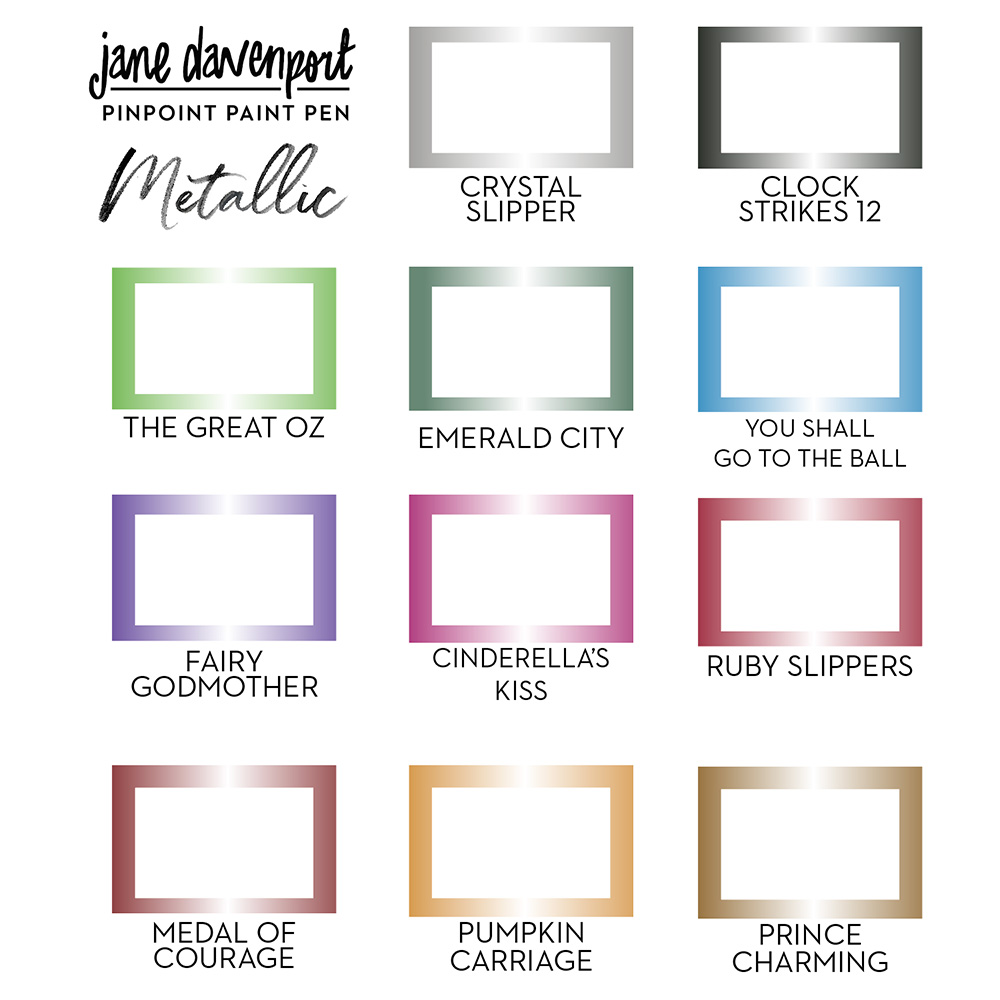 Jane Davenport PinPoint Metallic paint pen superfin glitrende