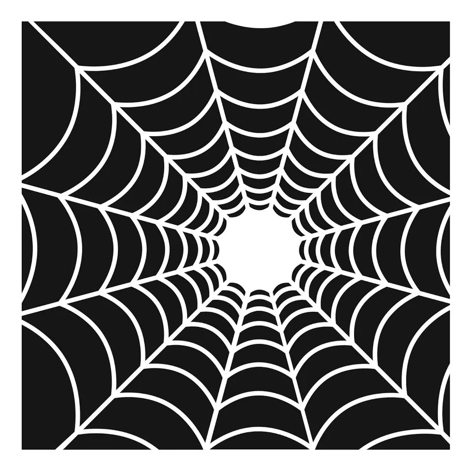 The Crafters Workshop TCW877 Spider's Web sjablong 6x6 halloween