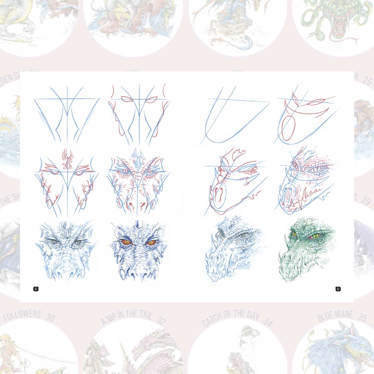 Draw 100: Dragons tegnebok drager steg for steg