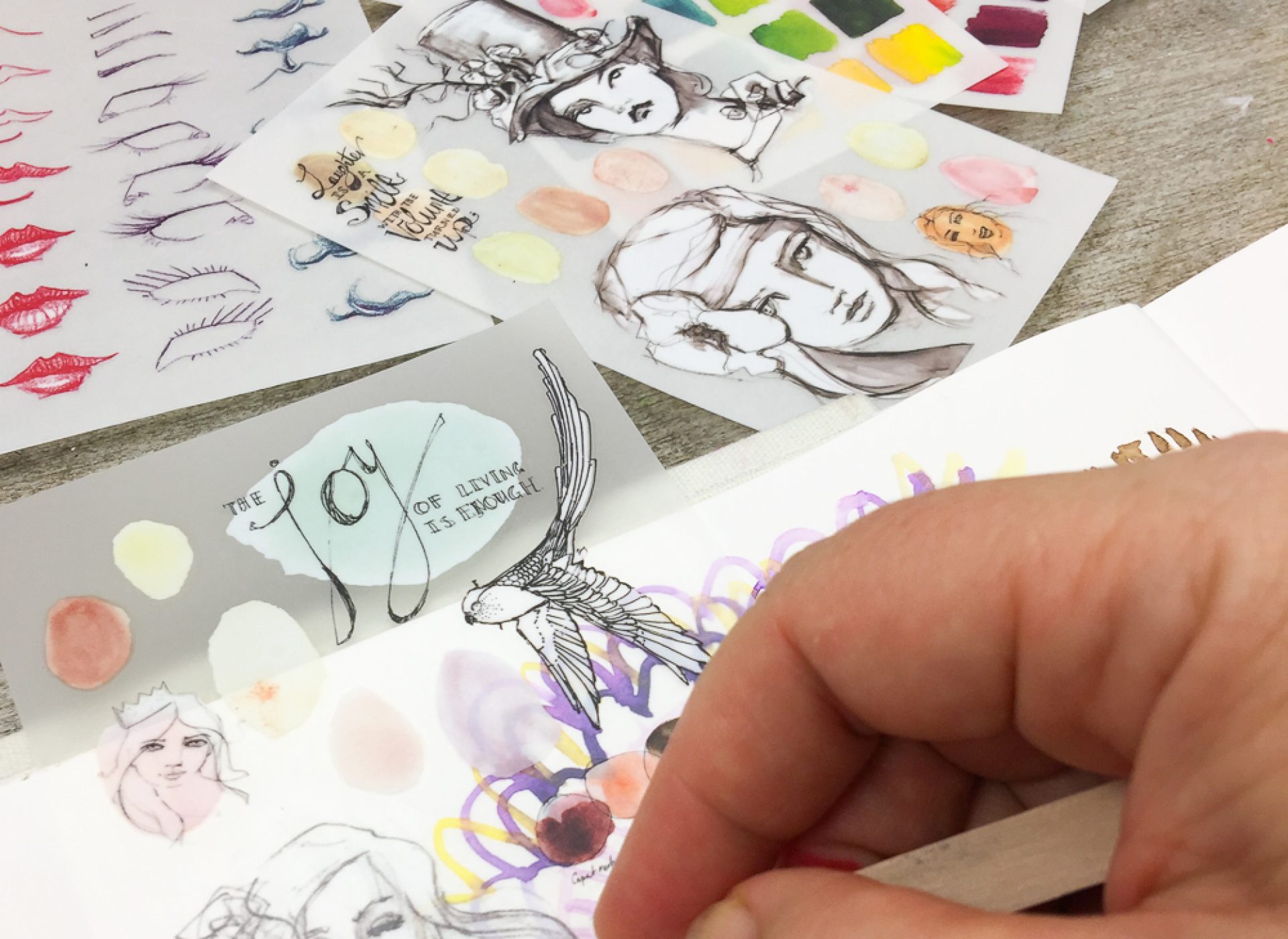 Jane Davenport Faces Features journal tattoos ansikt