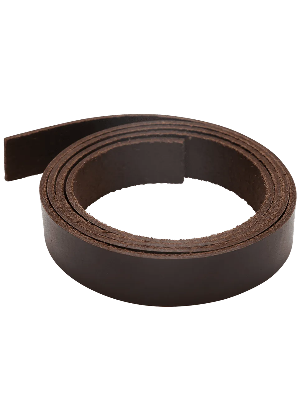 Go Handmade Leather Strap veskerem 1 m x 18 mm mørkebrun skinn