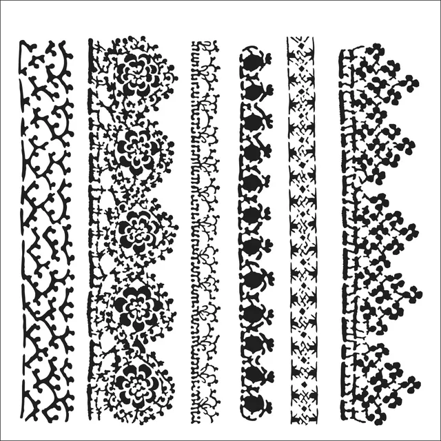 The Crafters Workshop TCW999 Crochet Lace sjablong blonder