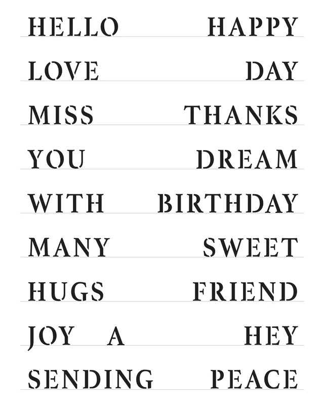 The Crafters Workshop TCW6036 Good Words sjablong tekst