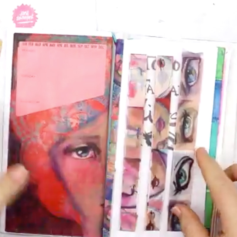 Jane Davenport Travel Swatching Stencil washi-holder
