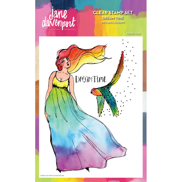 Jane Davenport Faces Stempel Sjablong bundle ansikter