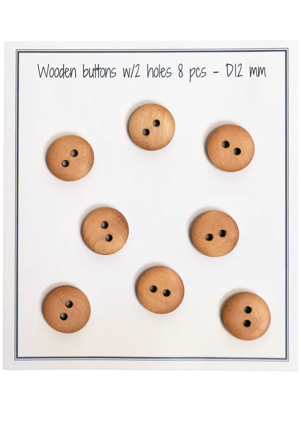 Go Handmade UFO 12 mm perler natur 8 stk