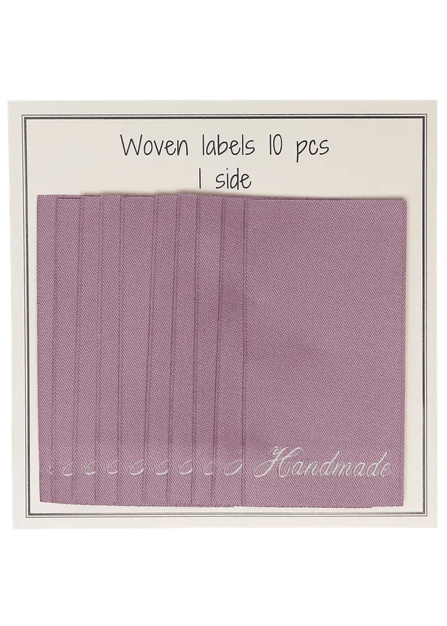Go Handmade Handmade vevde merkelapper rosa 60x32 mm 10 stk