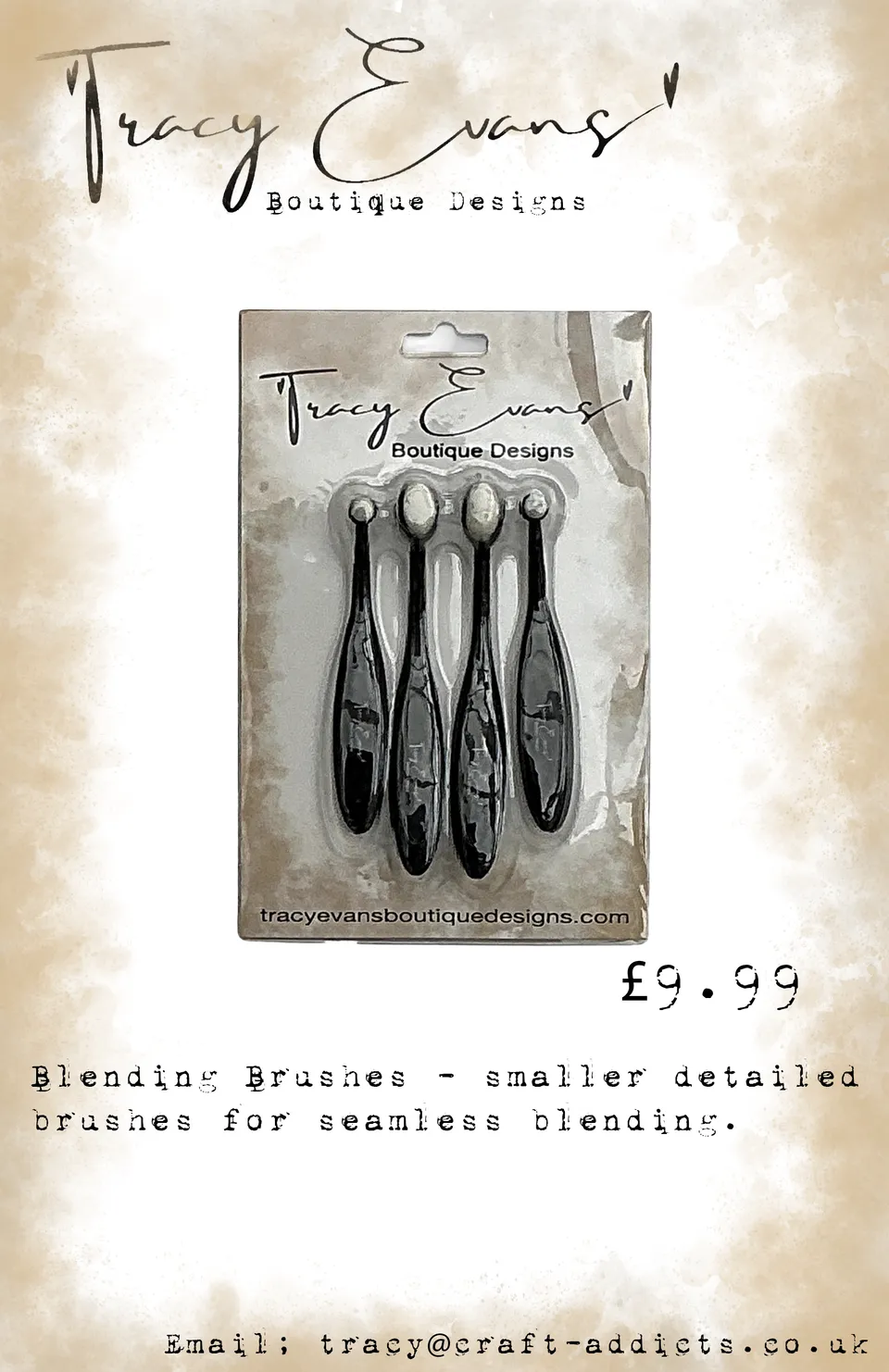 Tracy Evans Design BL004 blendingbørster 4-pk små