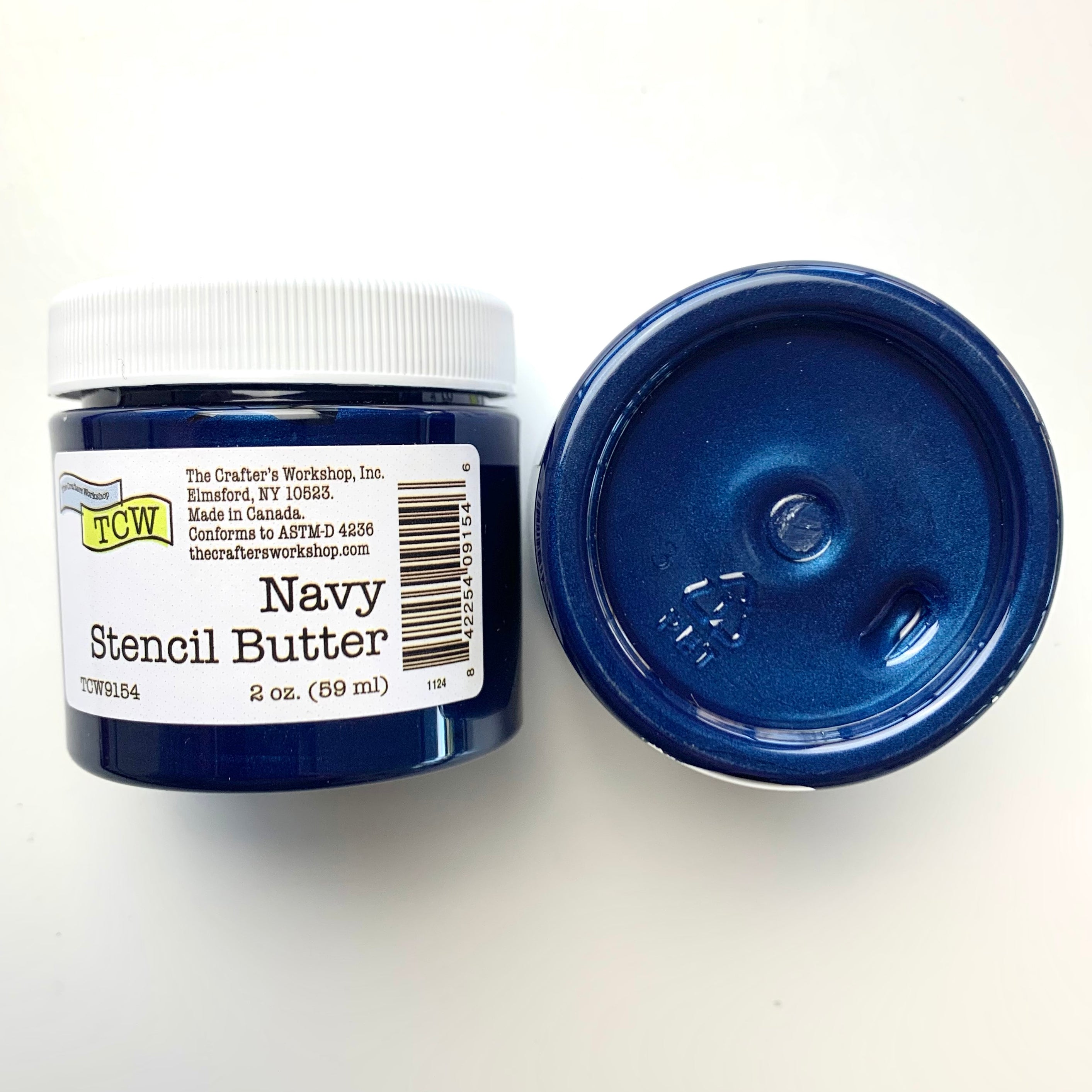 The Crafters Workshop Stencil Butter Navy strukturpasta 2oz