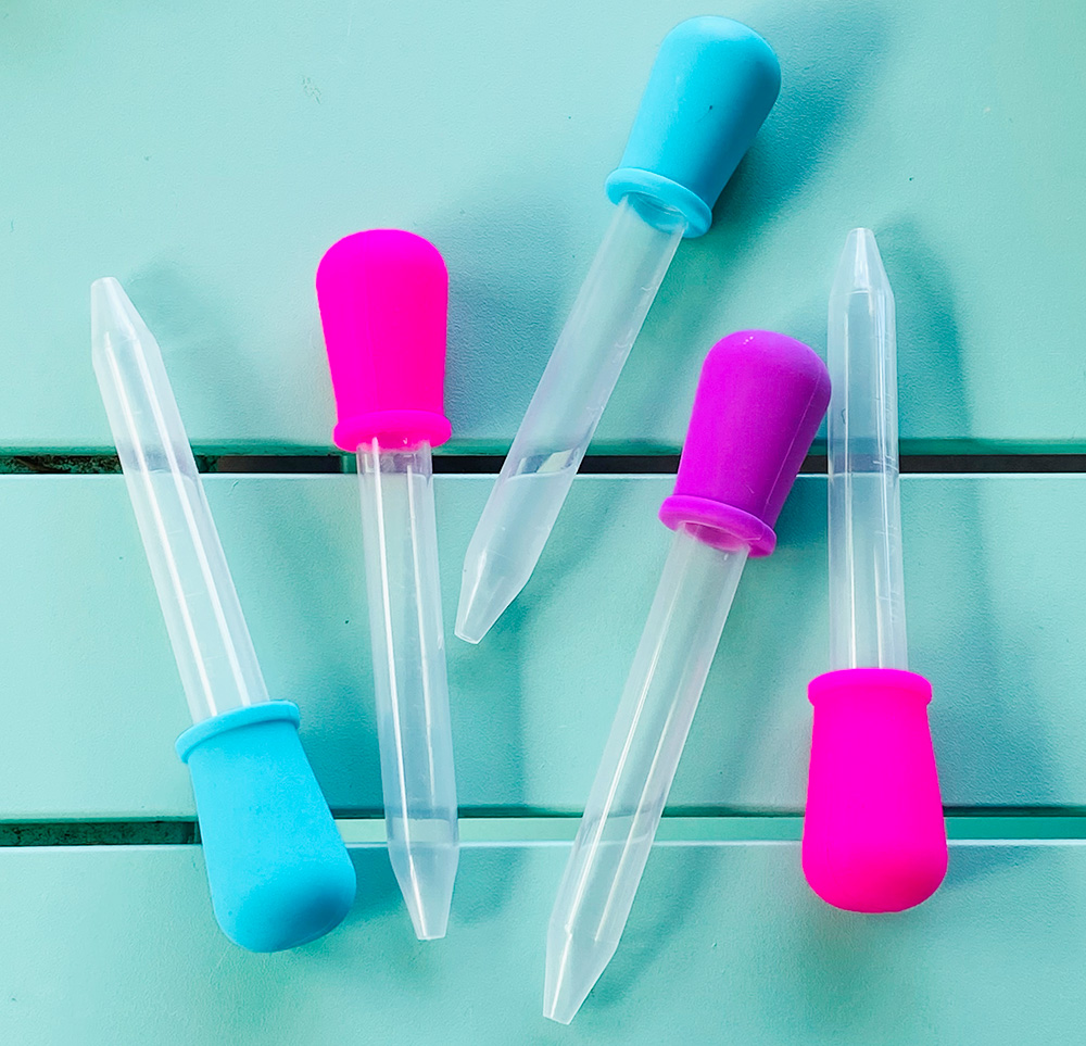Jane Davenport Palette Pipettes dråpetellere blekk