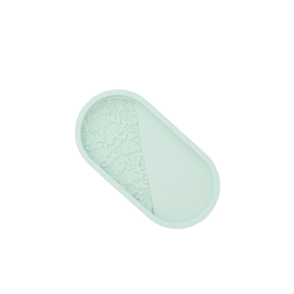 Jesmonite støpeform oval skål 18 cm silikon