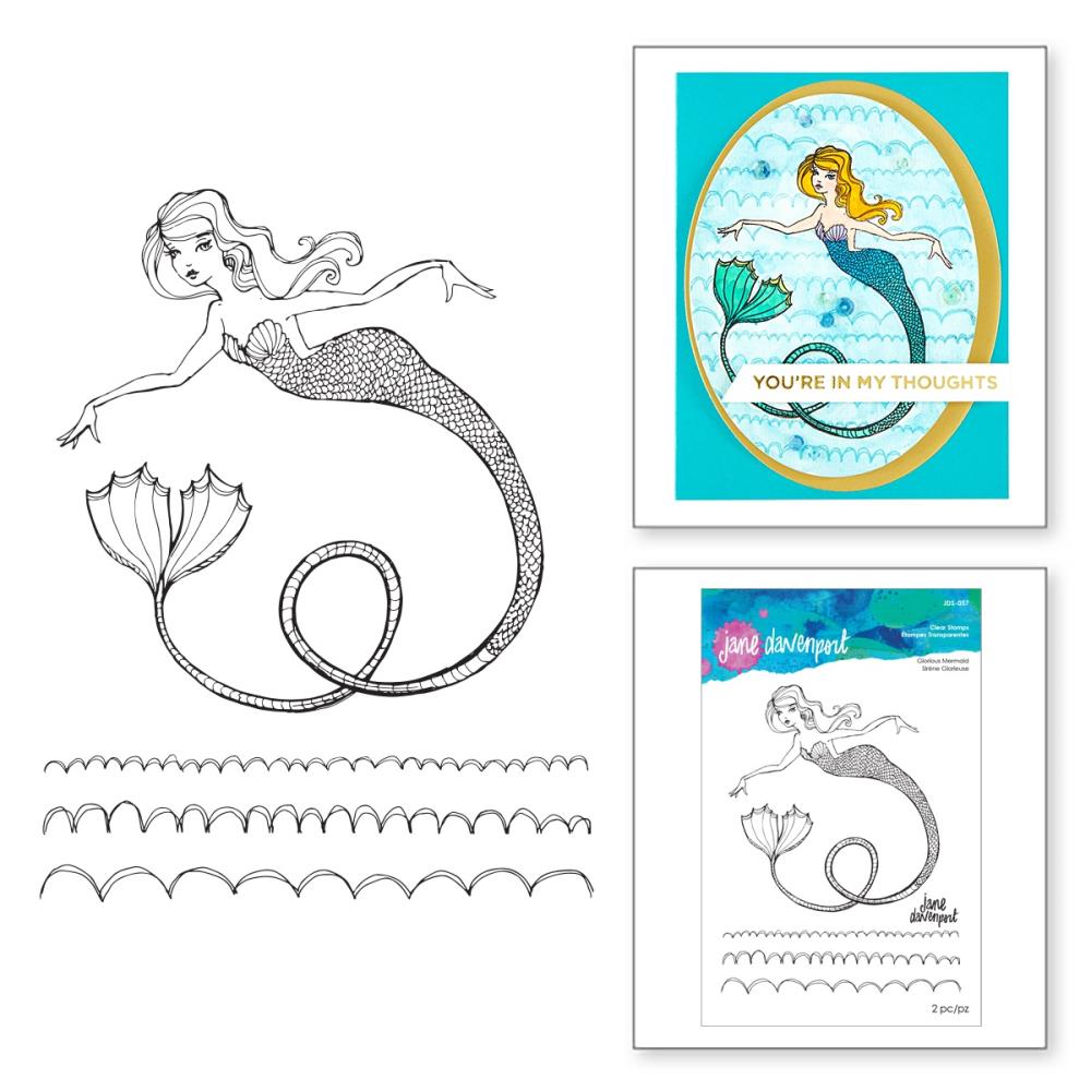 Jane Davenport Glorious Mermaid stempelsett havfrue