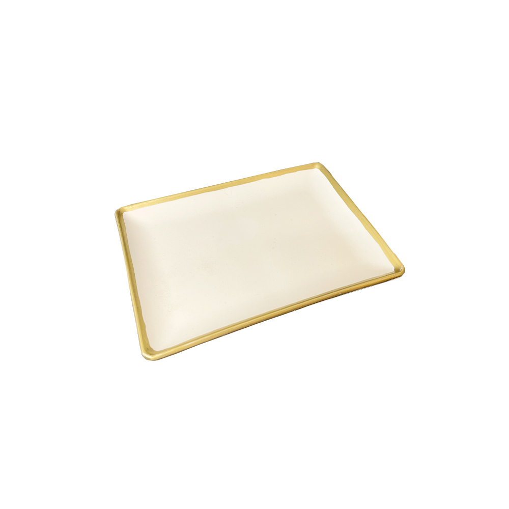 Jesmonite silikonform rektangulær skål 15,1 cm