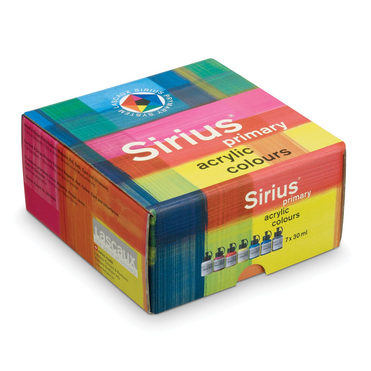 Lascaux Sirius akrylsett 3775 7x30 ml vannbasert