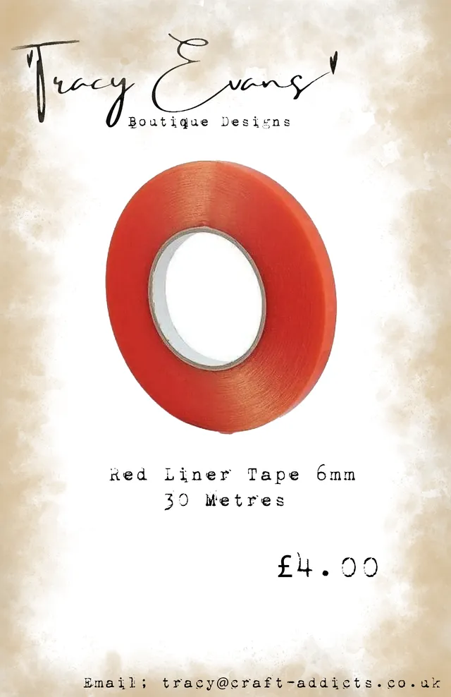 Tracy Evans Design AC024 dobbeltsidig tape 6 mm 30 m sterk