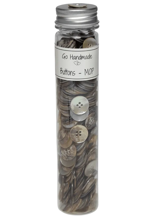 Go Handmade perlemorsknapper natur 18 mm 320 stk