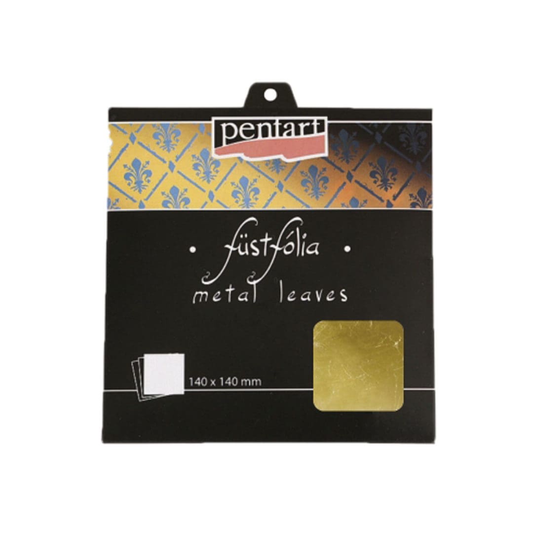 KEM slagmetall transfer gull 5 ark 14x14cm forgylling