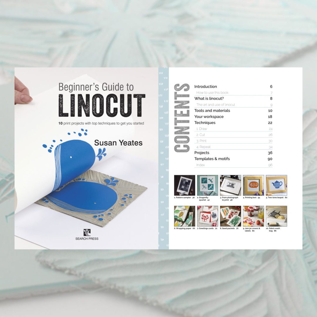 KEM Beginner's Guide to Linocut linotrykkbok nybegynner
