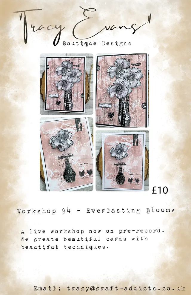 Tracy Evans Design Workshop 094 Everlasting Blooms nettkurs