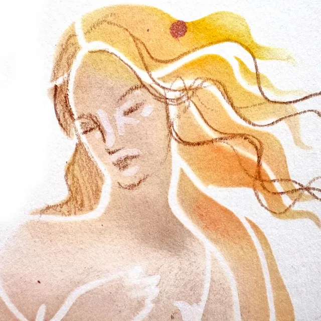 Jane Davenport Goddesses Galore Venus stempel- og sjablongsett