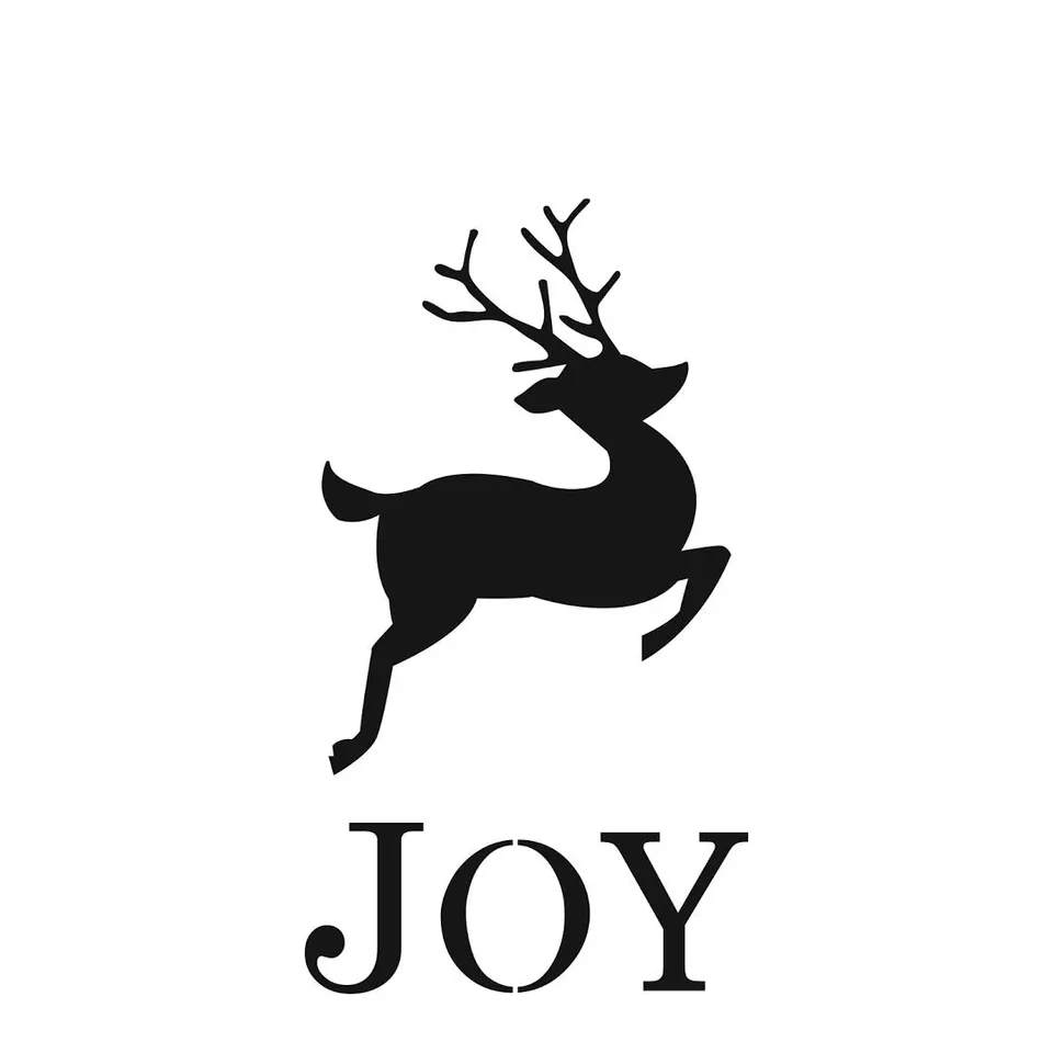 The Crafters Workshop TCW881 Reindeer Joy sjablong 15x15 cm